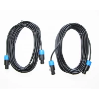 Pack Cable Parlante Speakon to Speakon de 7.6 Metros (2 unidades)